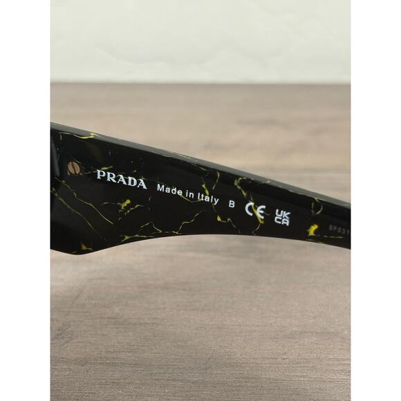 Prada Symbole Geometric Sunglasses- 50mm- SPR 14Z-F- Box Case- Cloth- NEW Authen - Picture 7 of 8